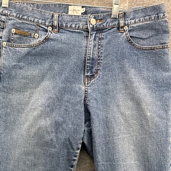 Calvin Klein Vintage 90s Bootcut Denim Blue Jeans Women 14 - Picture 2 of 9